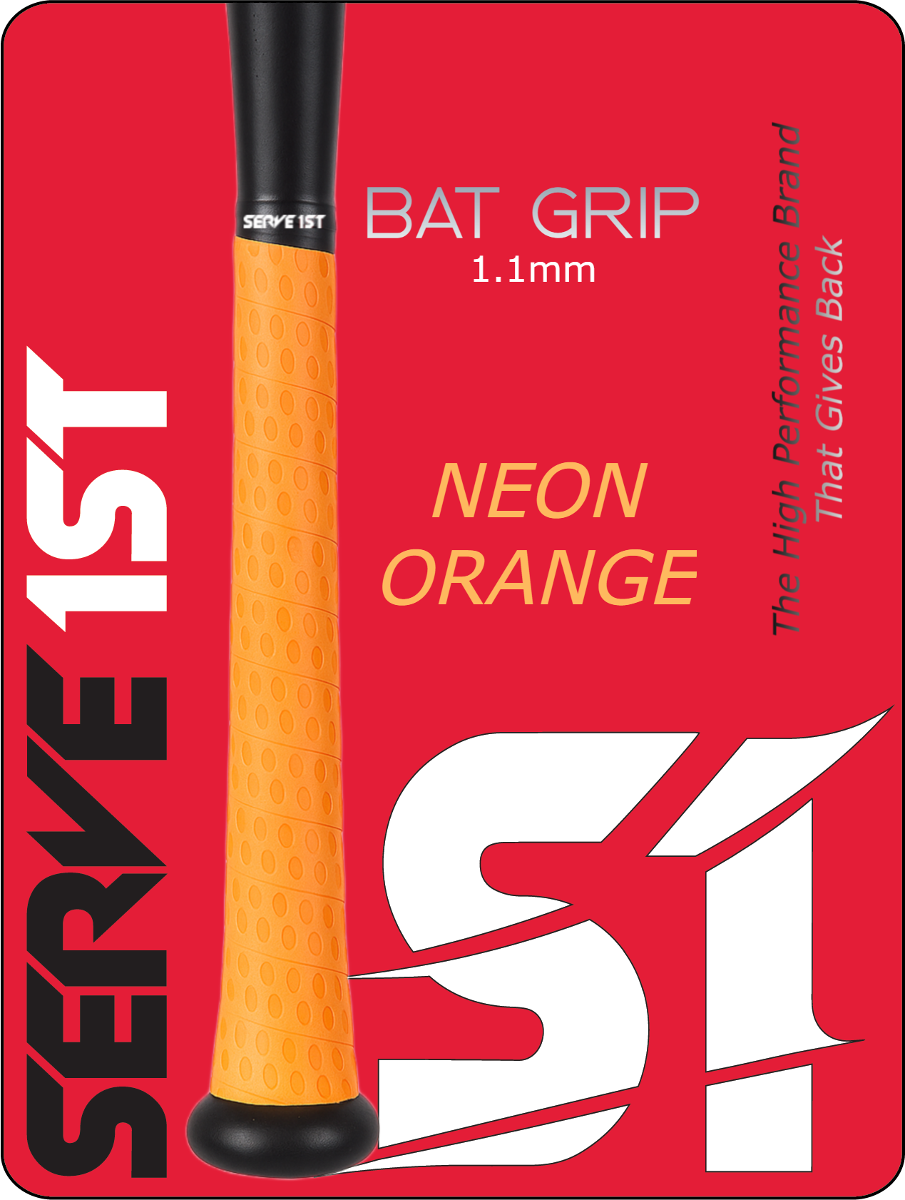 S1 Performance Bat Grip - Neon Orange