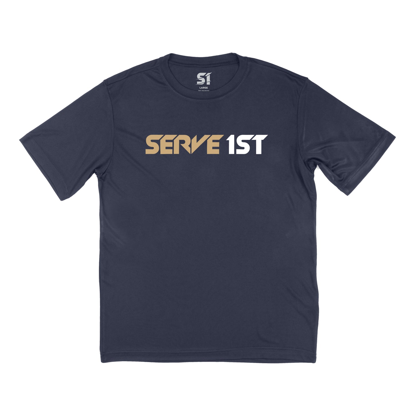 Serve 1st Performance Tee - Bobcat Navy