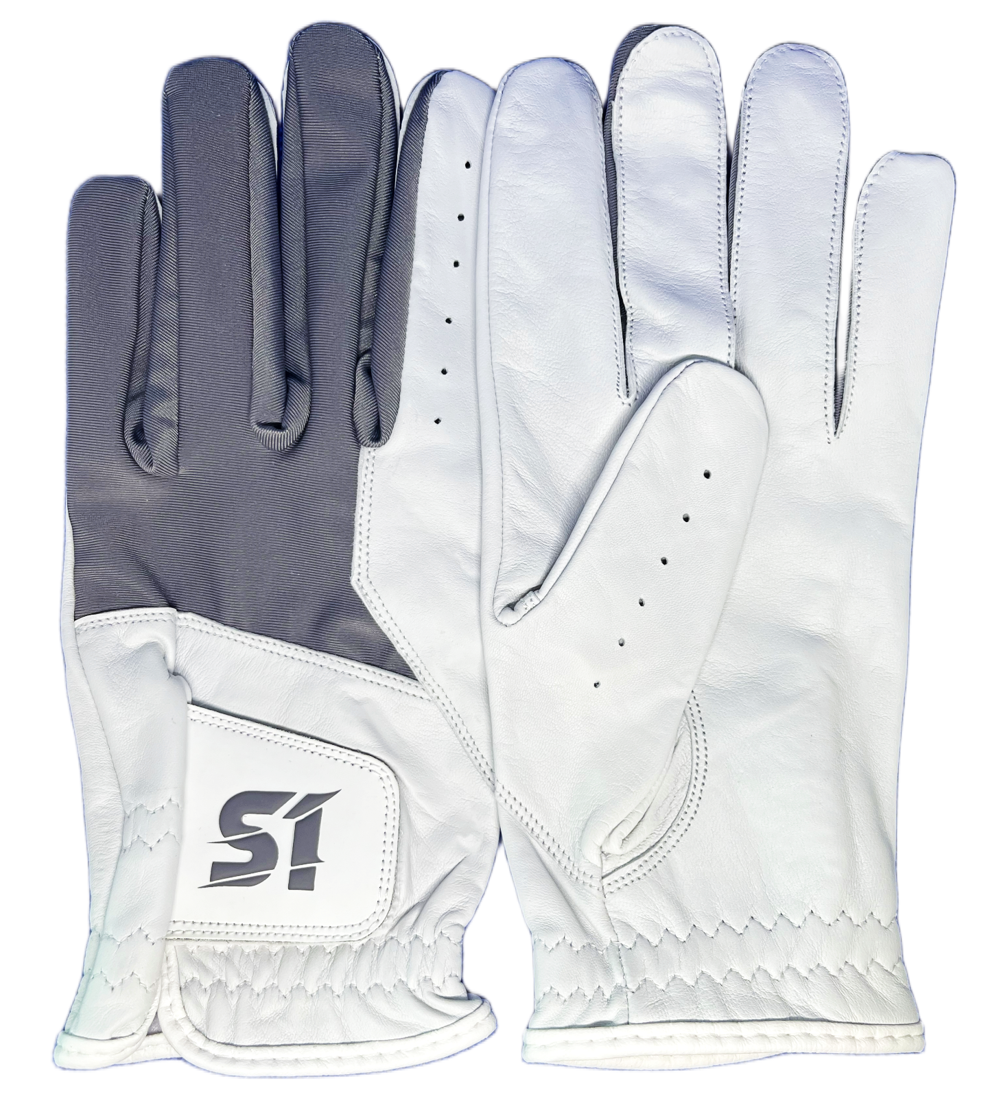 S1 Apex Men's Golf Glove - Gray/White