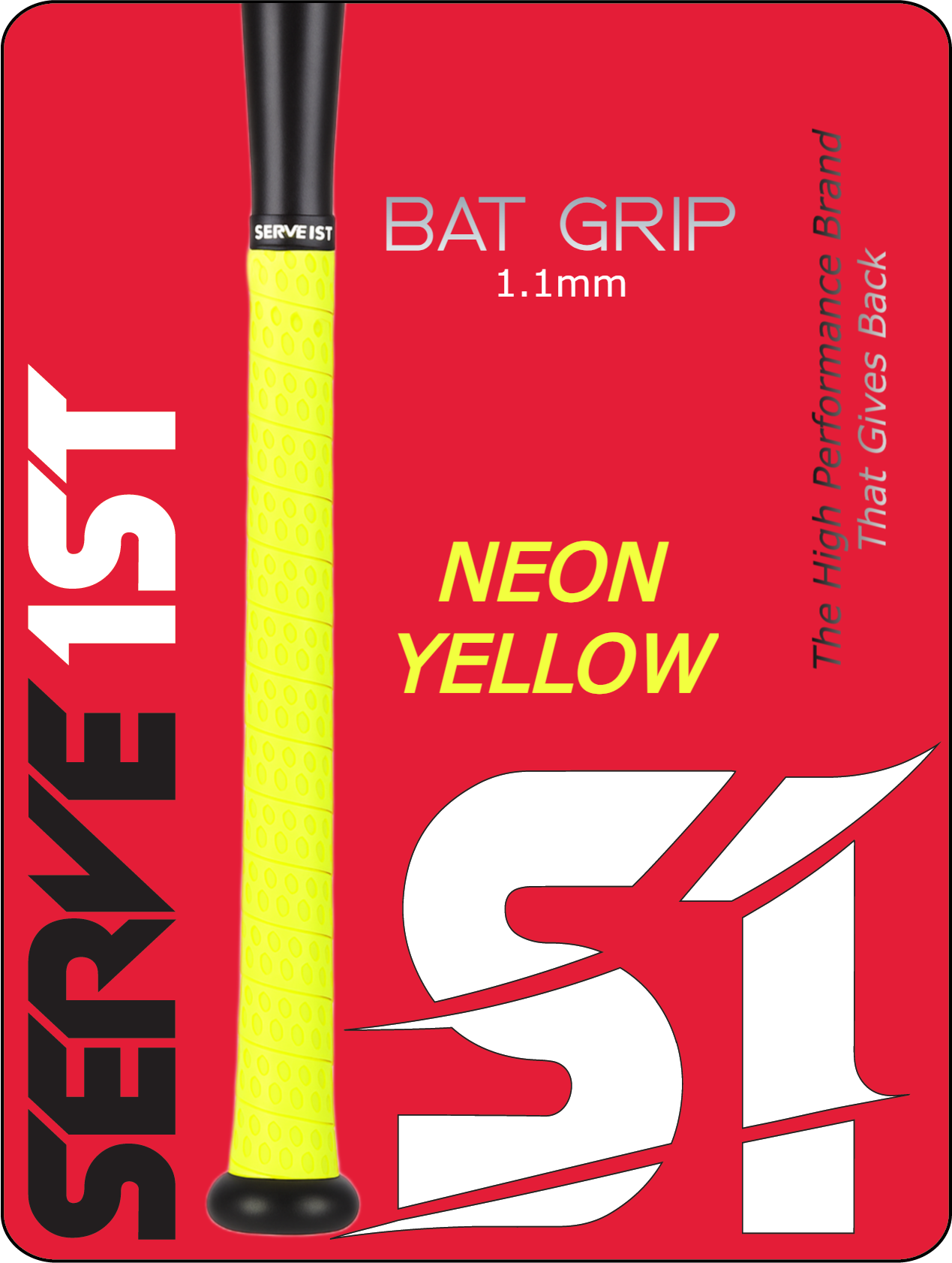 S1 Performance Bat Grip - Neon Yellow