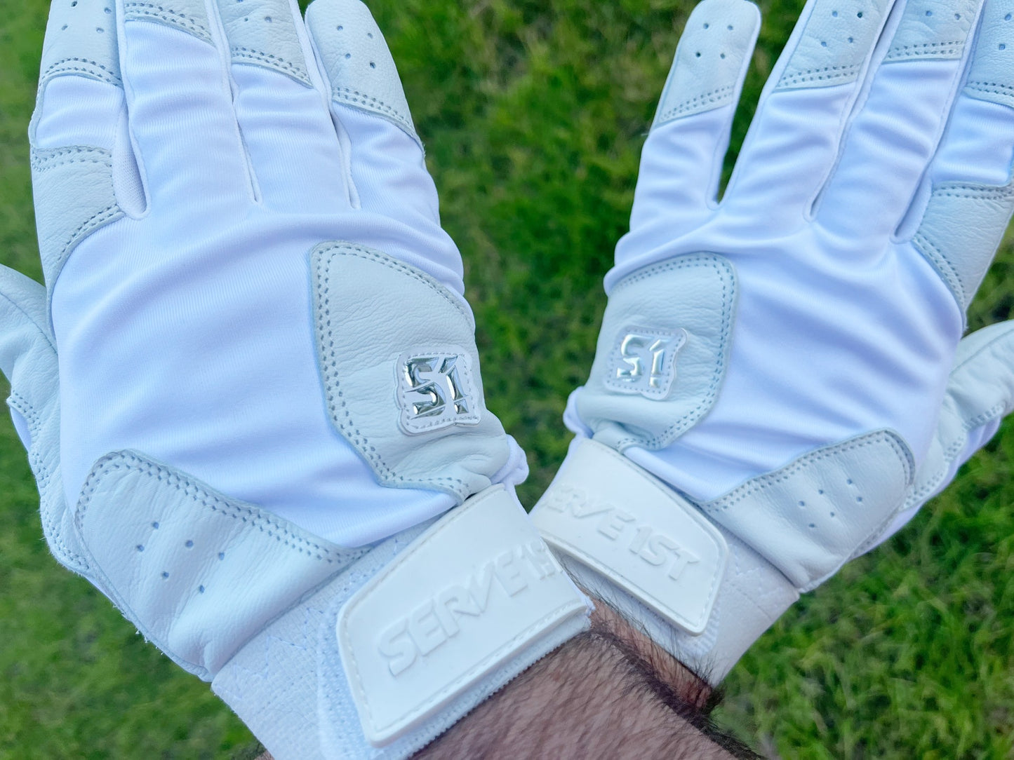 S1 Batting Gloves - White