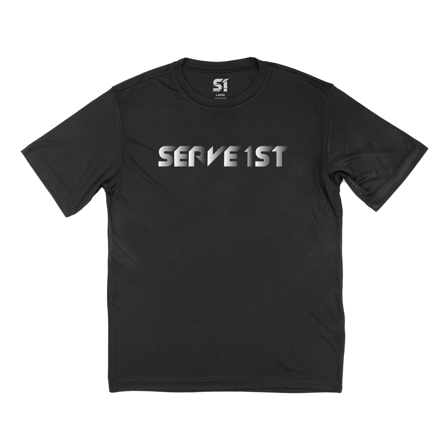 Serve 1st Performance Tee - Black