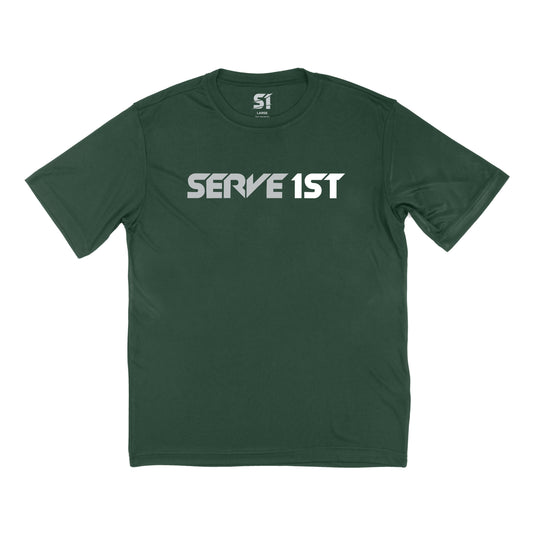 Serve 1st Performance Tee - Green