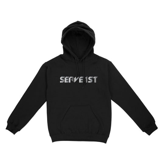 Serve 1st Hoodie - Black