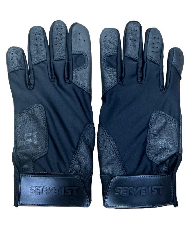 S1 Pro Batting Gloves - Black/Black