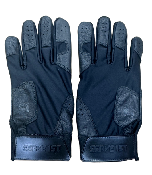 S1 Pro Batting Gloves - Black/Black