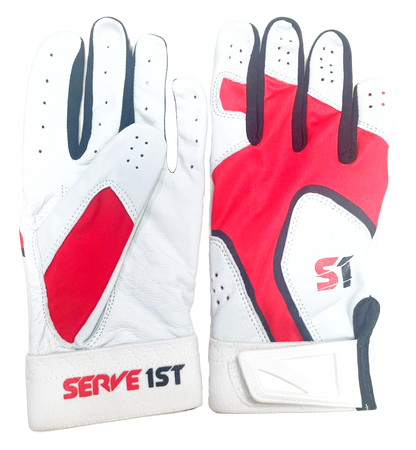 S1 Batting Gloves - Red/Black