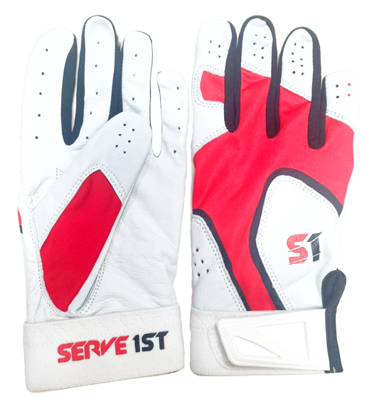 S1 Batting Gloves - Red/Black