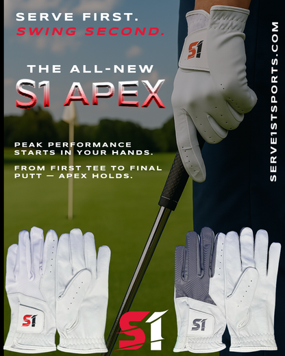 S1 Apex Men's Golf Glove - White